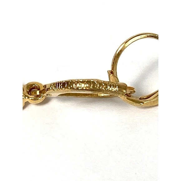 Joan Rivers Earrings Rhinestones Drops Dangles Gold Tone - Picture 5 of 8